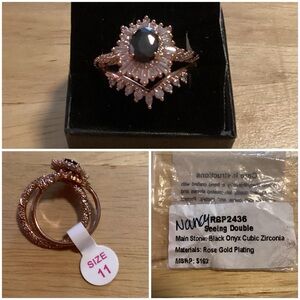 Bomb Party “Seeing Double” Ring in Original Packaging Never Worn (size 11)
